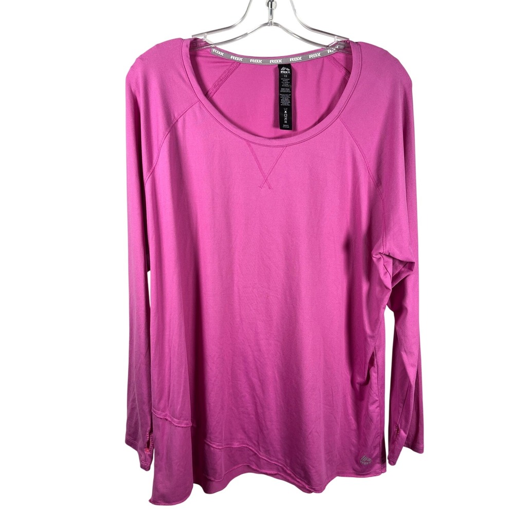 RBX Live‎ Life Active Women's Pink Long Sleeve Athletic Top Size 1X